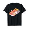 Kawaii Cute Cats Sushi Otaku Japanese T Shirt Vintage Top For Everyday Wear Streetwear Soft Fashion Breathable Casual
