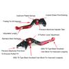 Bruce & Shark Adjustable Clutch Lever Brake Lever for CB50OF CBR500R CBR250R CBR30ORR CB300F Gold