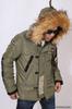 Jacket Wing Star Embroidery Sage Green XL [Vanson] Mid-length N3-B NVJK-2403