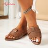 Aphixta Gold Weave Design Women Flat With Slippers Summer Beach Slides Flat Slippers Colorful Bohemian Ladies Shoes