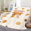 Flannel warm comfort  soft Picture plush Breads Thief blanket for sofa living room office bedroom travel book gift