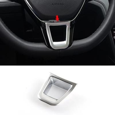 Zilveren Auto Stuurwiel Decor Cover Frame Trim Voor VW Volkswagen Teramont Atlas TROC Tiguan MK2 2017 2018 Styling