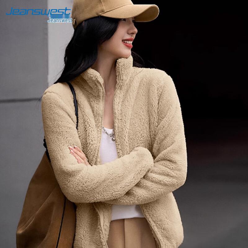 

JEANSWEST Женское 2025 Новое Утолщенное Мягкое Плюшевое Пальто из Искусственного Меха XL