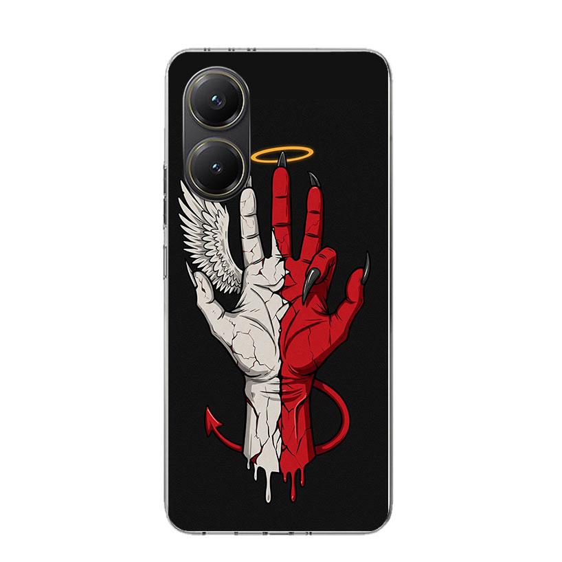 Angel Wings Devil Bad Phone Case For Xiaomi Poco X7 X6 X5 Pro F7 Ultra Redmi 15C 15 13 13C 12 12C 10 10A 10C 9 9A 9C 9T Cover Po