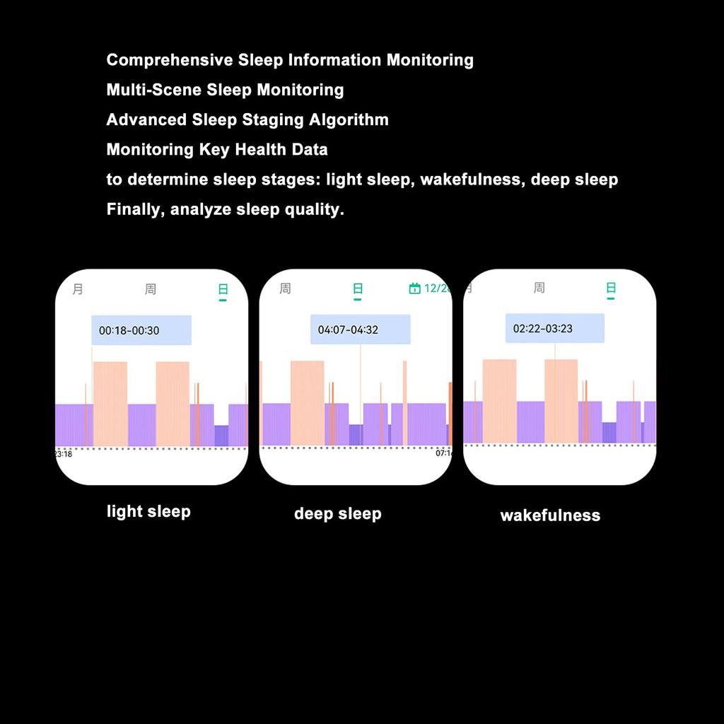 Smart Ring Health Tracker Step Counting Sleep Quality Monitoring IP68 Waterproof Health Ring With Charging Case for Android IOS