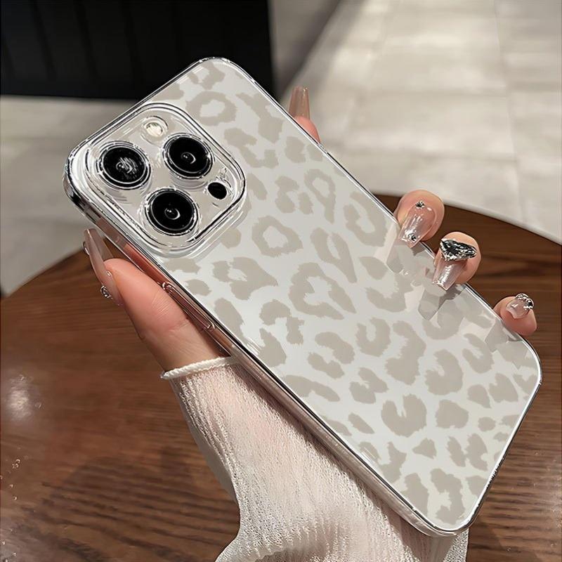 1PC Leopard Pattern Design Phone Case, Suitable for iPhone 17, 16, 15, Plus, Pro, Max Series Phones - Ideal for Use As a Gift