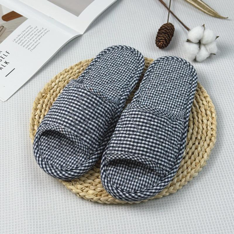 Artistic Unisex Korean Style Indoor Slippers with Cloth Soles