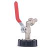 IBC Tote Adapter 12in Leakproof Brass Valve Coarse Thread for 275?330 Gallon Water Tank Garden