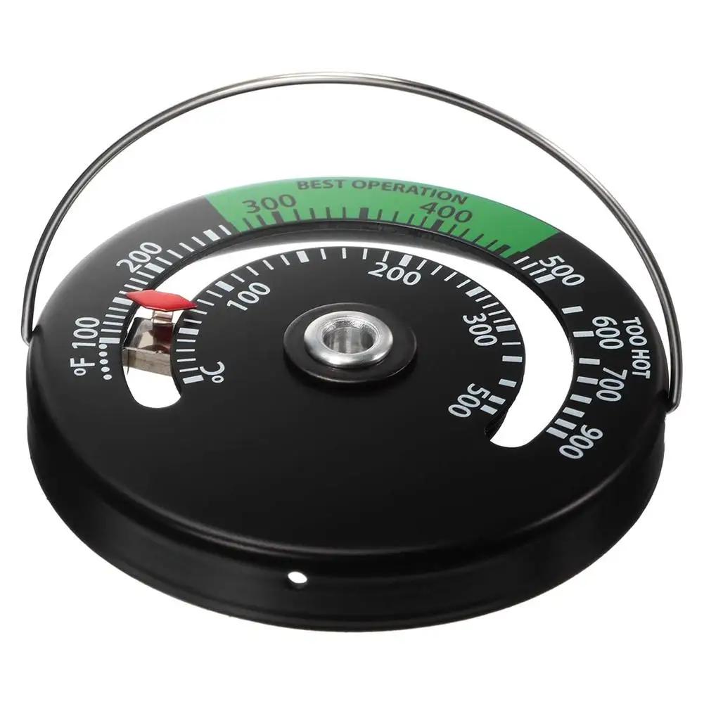 Fireplace thermometer Magnetic Stove Thermometer Fire Stove Pipe Thermometer Gauge for Chimney Pipe Oven Temperature Gauge #W0