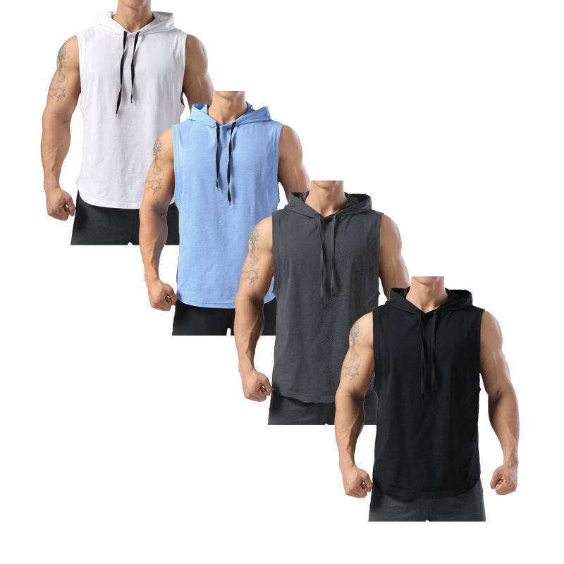 Letní pánské tílko do posilovny Rychleschnoucí tílko Bez rukávů Basketbalová běžecká vesta Ležérní trička Fitness Bodybuilding Top Pánské oblečení