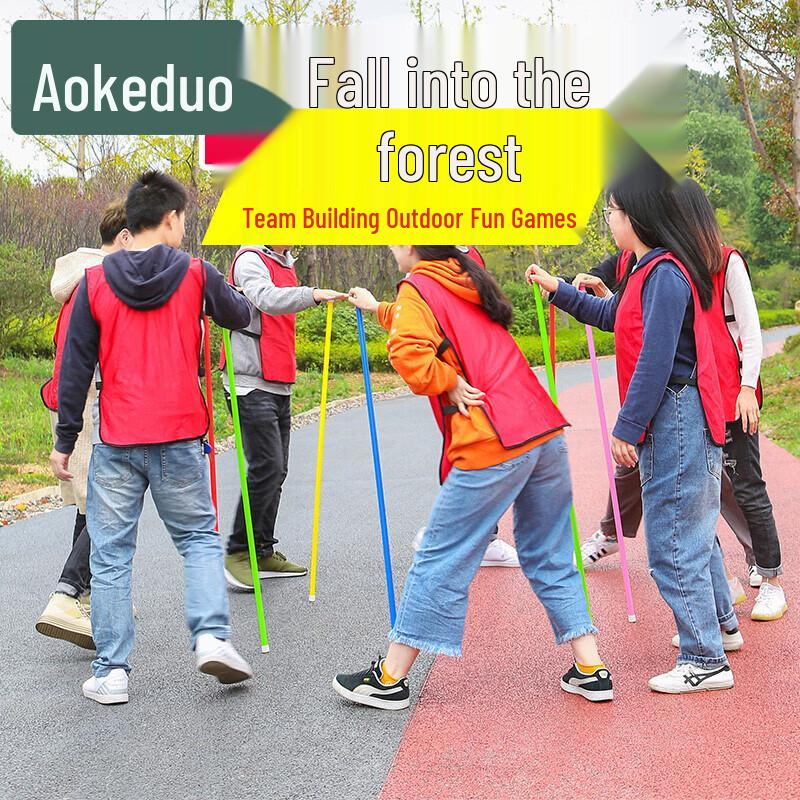 Aokedu Team Building Balance Poles Game