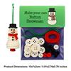 DIY Christmas Button Ornament Craft Kit Snowman Angel Santa Tree Making Kit for Parties Windowsills Garden