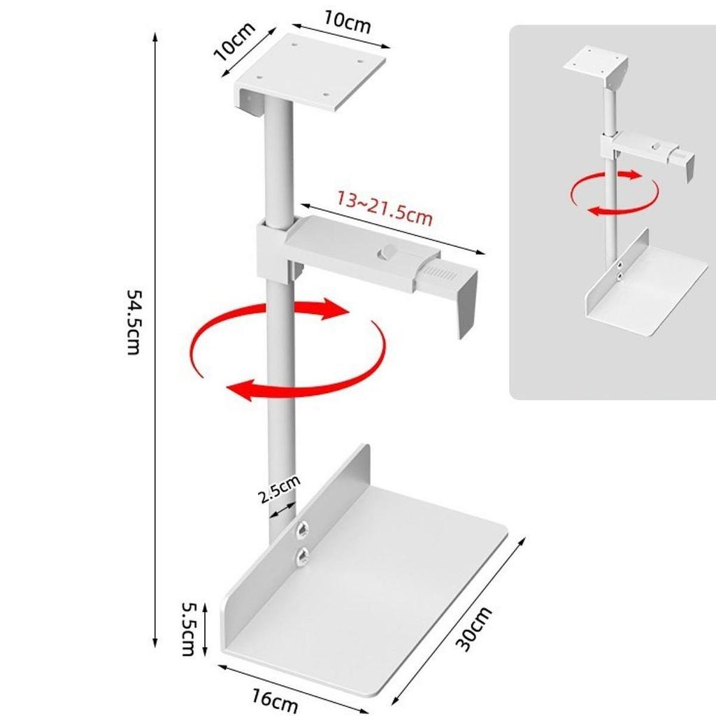 Unter Schreibtisch Computer Halterung Einstellbare Grad Swivel Einfache Installation PC Mainframe Aufhänger