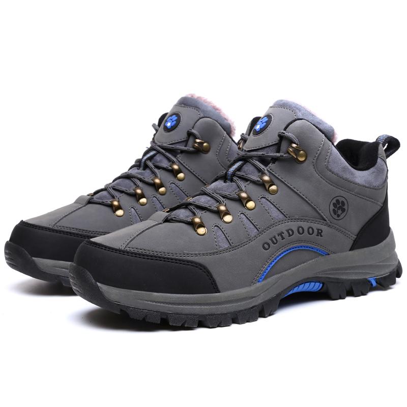 Pánská a dámská móda Vysoké turistické boty Plyšová teplá bavlna Boty Tooling Boty Outdoorové boty do sněhu