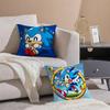 Cool Character S-Sonic-MT The Hedgehog Pillow Case Sofa And Living Room Decorative Cushion Covers Dust-proof And Mite-proof F