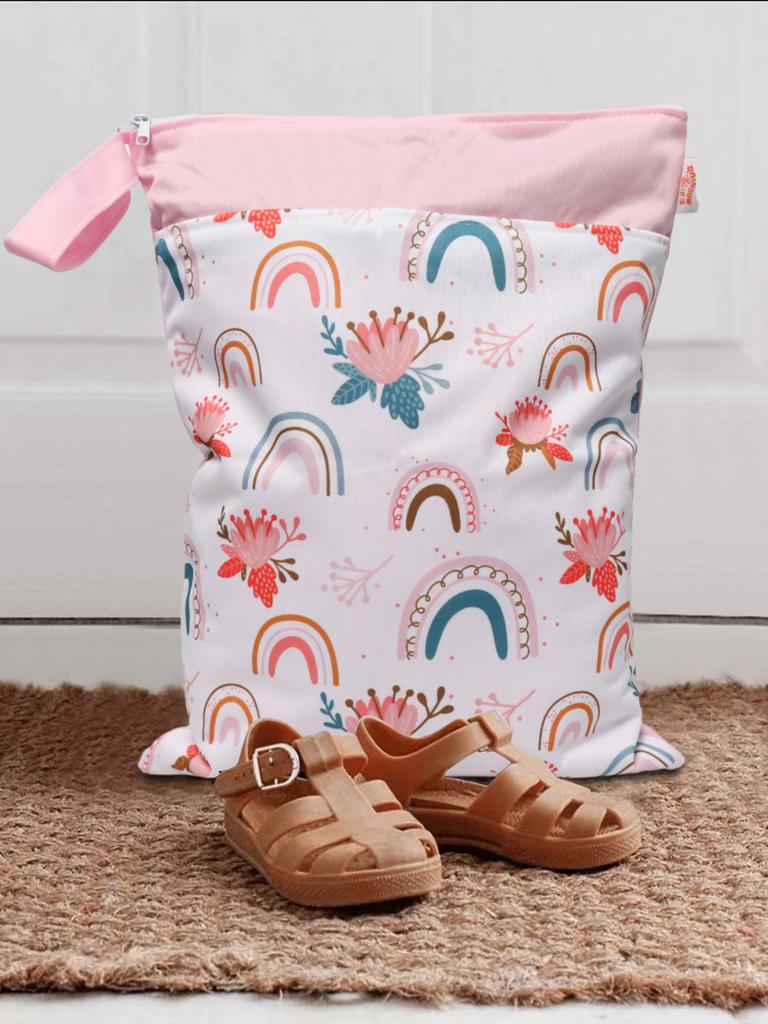 Nordic Series Children's Room Kindergarten Diaper Storage Bag, Wet and Dry Separation Waterproof Bag