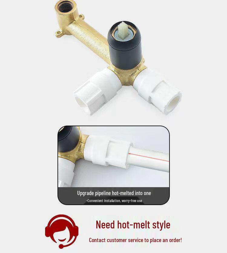 Concealed Wall-Mount Hot/Cold Basin Faucet for Hotel Projects