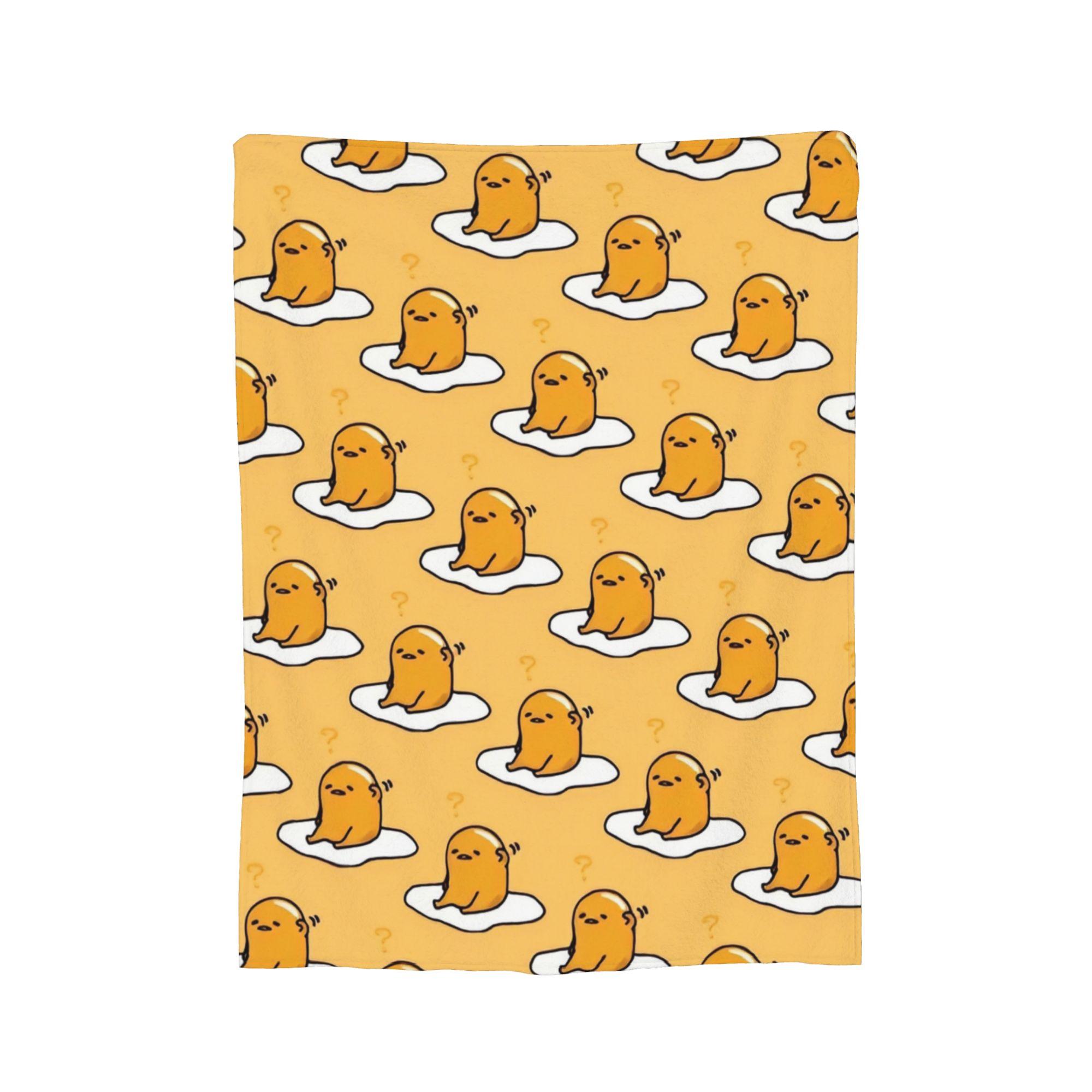 

Одеяло Lazy Egg Gudetama Милое Мультяшное Флисовое Забавное Дышащее Плед для Постельных Принадлежностей Гостиной Текстильный Декор, 75x90cm