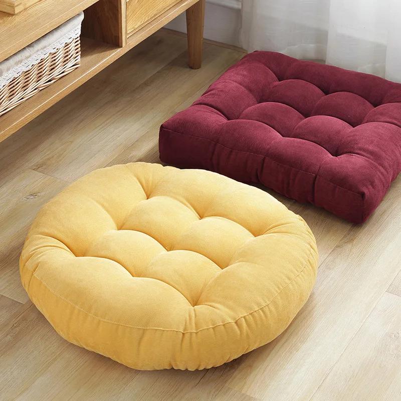Round Floor Cushion Seating for Adults,Tufted Thick Meditation Cushion for Floor Seating Yoga Living Room Office