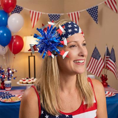 Haarnadel Latte-Stil Unabhängigkeitstag-Thema Rot Weiß Blau Haarnadel Keine Beschädigung USA-Flagge Haarspange Haaraccessoires