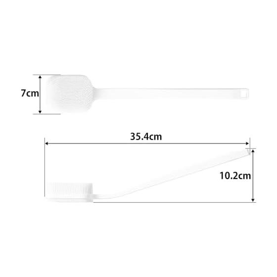 Yamazaki Jitsugyo Magnetic Silicone Body & Facial Brush Black [Set of 2] Tower Body Brush Facial Cleansing Brush Double-Sided Type Wall Storage 10556