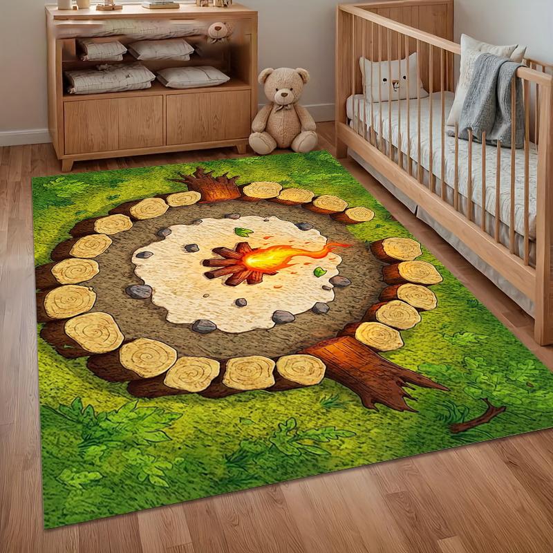 A Warm Visual Trap Floor Mat Anime Style Living Room Bedroom Carpet and Game Room Scene Exclusive Home Decorative Rugs 40cm x 60cm