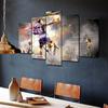 Abstract Kobe 24 Basketball Poster 5 Panel Canvas Picture Print Wall Art Canvas Painting Wall Decor for Living Room No Framed