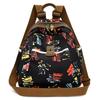 Commuter Backpack Women's Printed Backpack Travel Bag