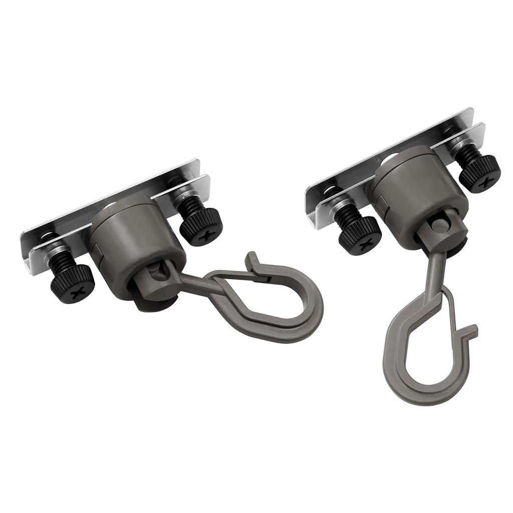 Takasho Sunshade Mounting Adjustable Set of for Privacy Window No Drilling Resin and Stainless Hardware, Hooks, 2, Bronze, Awnings, Shades, Sunshades,