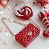 Santa Claus Christmas Elf Pendant Shiny Red Merry Christmas Decor  Holiday Party Decor
