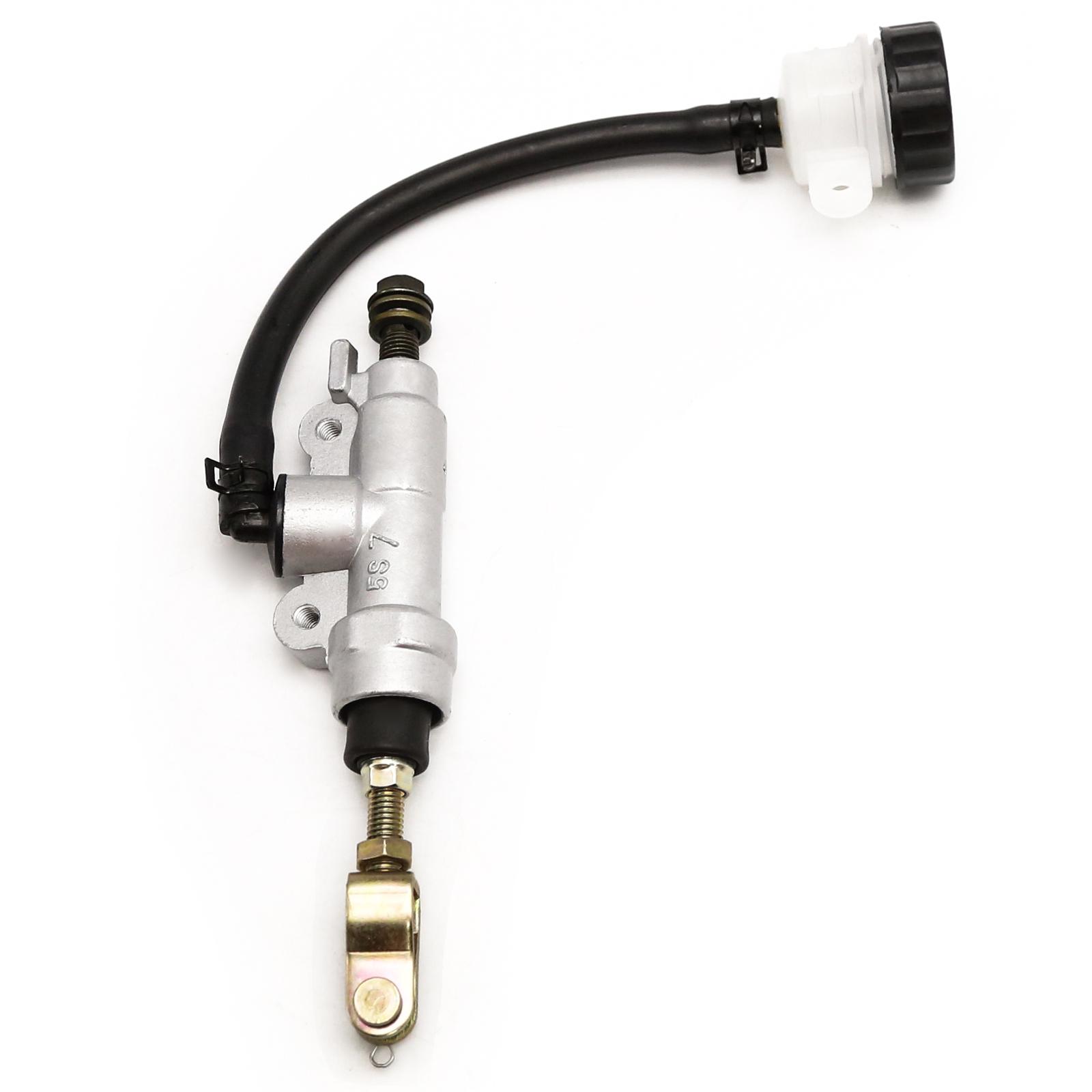 

Motorcycle Rear Brake Master Cylinder Pump Foot Hydraulic Brake Cylinder ATV Go Cart Pit Bike For Yamaha Honda Suzuki Kawasaki серебряный