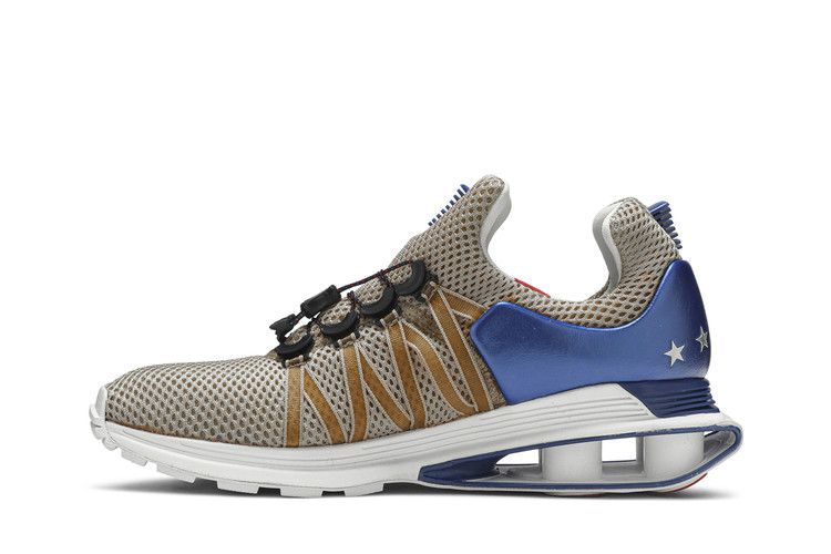 Men's Sneakers Nike Shox Gravity World Cup (2018) Metallic Gold/White-Gym Blue-Speed Red
