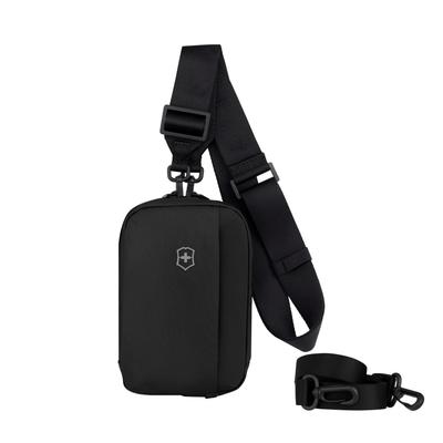Travel Essentials City Body Bag with Interchangeable Shoulder 653376 Pouch, Bag/Shoulder Strap, Black,