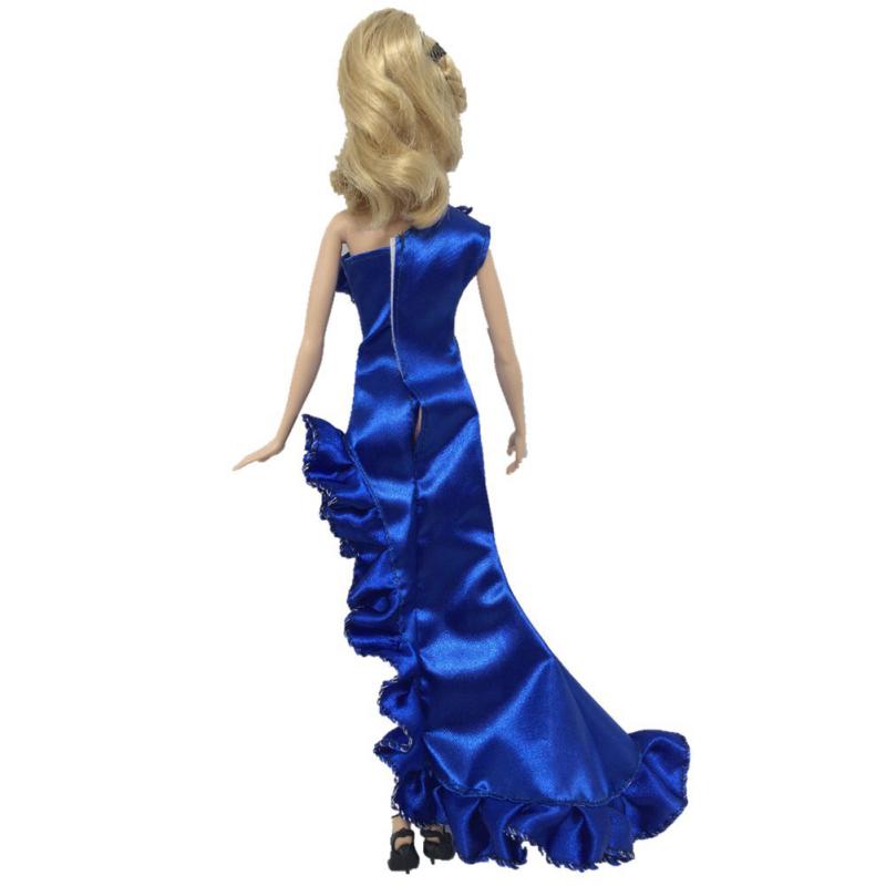 Fashion Ruffle Wedding Party Gown Mermaid Dresses Clothes for 30cm Doll Xmas Birthday Gift
