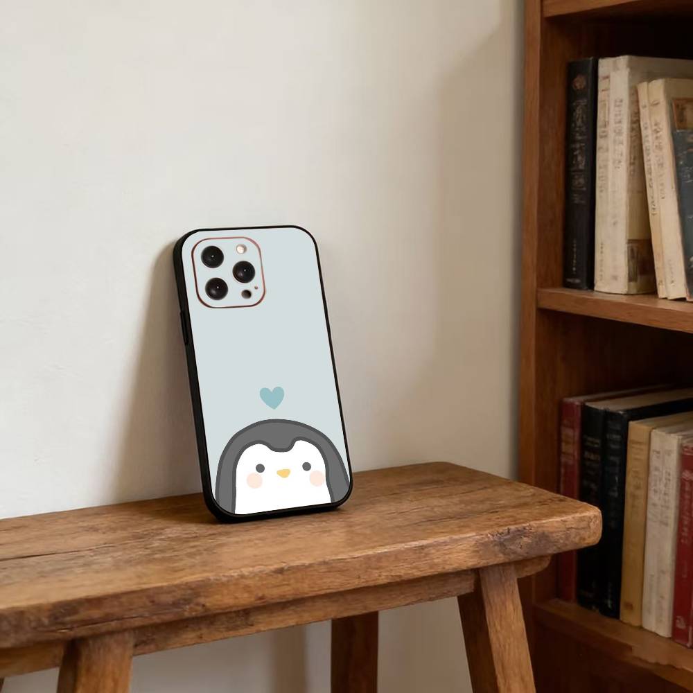 Penguin Kawaii Cute Cartoon Phone Case For iPhone17,16,15,14,13,12,11 Plus,Pro Magnetic with Magsafe Wireless Charging