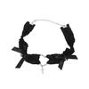 Women's Sexy Lolita Lace Garter Harness Elastic Gothic Leg Ring Choker Necklace Cute Heart Shaped Cross Thigh Garter Belt