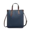 Fashion Leather Vertical Tote Bag Handbag First Layer Cowhide Commuter Shoulder Bag Briefcase Women'S Soft Leather Messenger Bag