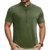 Herren Kurzarm Fahrradtrikot Halbreißverschluss Atmungsaktiv Schnelltrocknend Leichtgewicht Performance Shirt für Outdoor-Sport und Bewegung