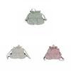 Minimalist Cloud Shape Nylon Mini Backpack For Casual Travel And Daily Use