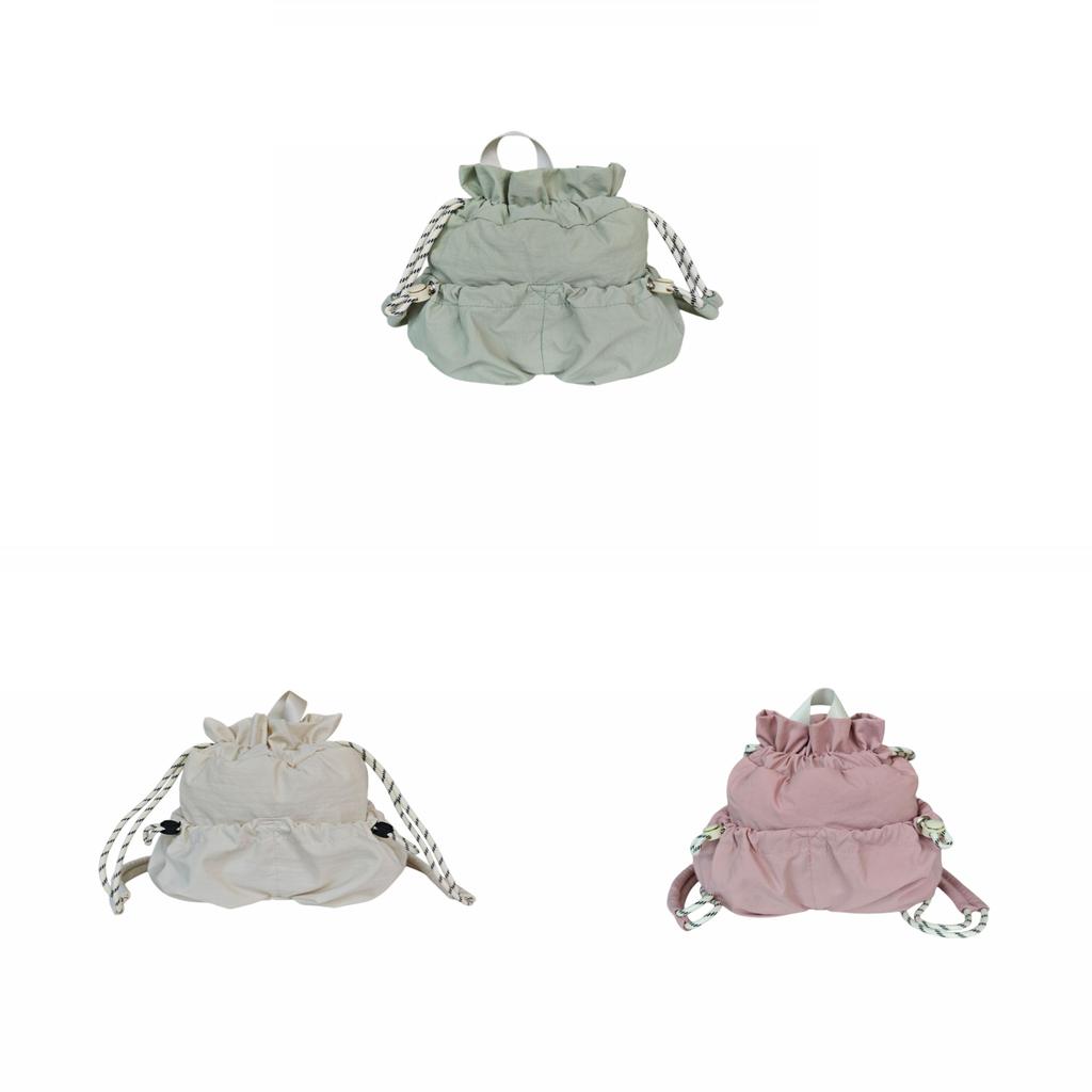 Minimalist Cloud Shape Nylon Mini Backpack For Casual Travel And Daily Use