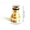 1/2pcs All-copper Faucet Joint Converter Household Outdoor Hose Faucet Conversion Fittings Kitchen  Bathroom Accessories