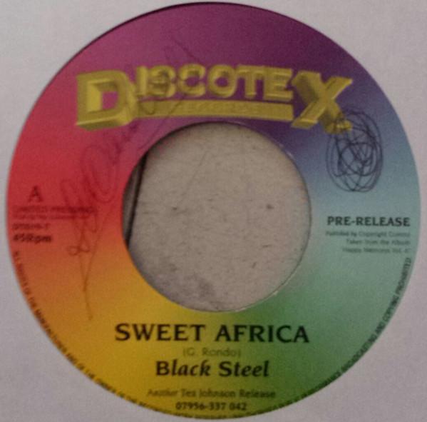 

7-дюймовая пластинка ЧЕРНАЯ СТАЛЬ Sweet Africa DT0197 Discotex Record UK Регги Ска Даб Б/у