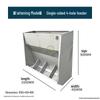 Free Shipping Stainless Steel Double-Sided Pig Feeder Trough for Piglets and Fertilizer.