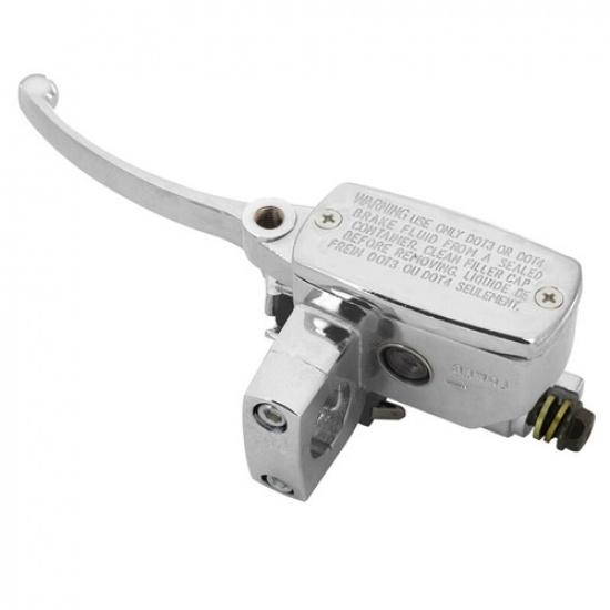 1  Left Chrome Motorcycle ATV Handlebar Brake Master Cylinder Clutch Lever