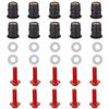Viprh Motorcycle 10pcs M5x16mm Screw Bolt Washer Kit Windscreen Shield