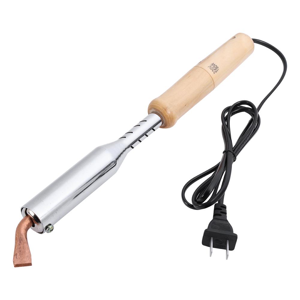 1Pc  Electric Soldering Iron Solder Welding Chisel Tip Wood Handle Tool Useful 150W