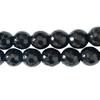 Strand of 45 Round Faceted Beads 8mm 8mm Faceted Black Obsidian