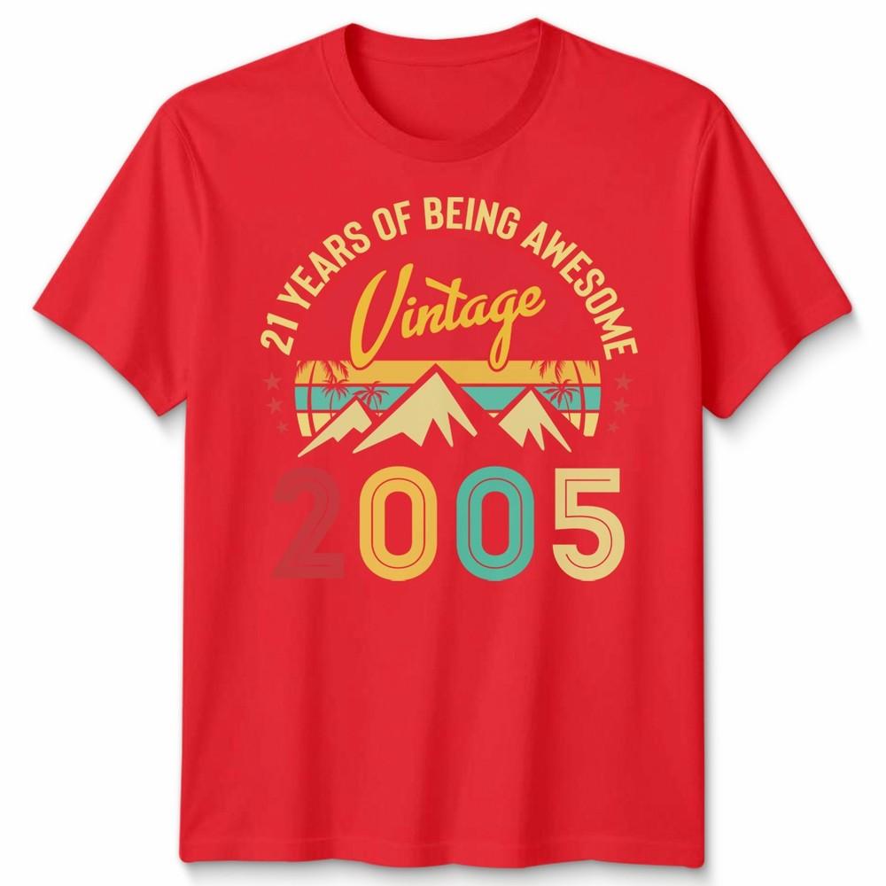Vintage 2005 21 Years Old Gifts 21St Birthday For Unisex Tshirt