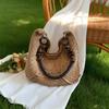 2026 Summer New Fashi Boho Crochet Bag for Women Large Capacity Hollow Knit Hobo Bag Casual Beach Vacati Women's Handbags