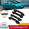 For Volkswagen VW ID.3 ID3 ID 3 Gloss Black Smart Door Handle Cover Sticker Trim Car Protective Film Accessories